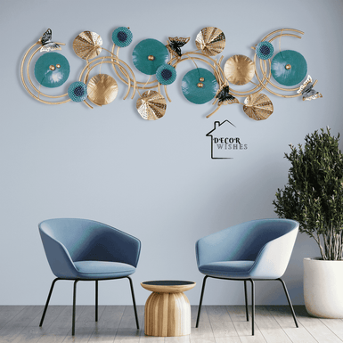 BUTTERFLY AND  RINGS WALL ART